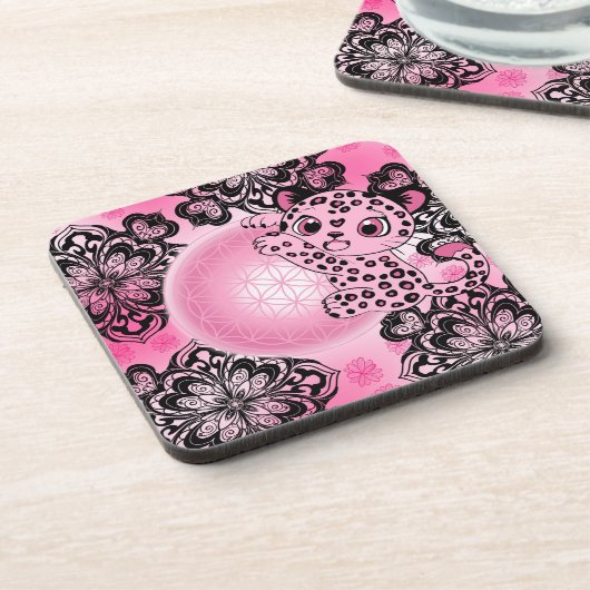 Pink Leopard Harmony コースター (左側)