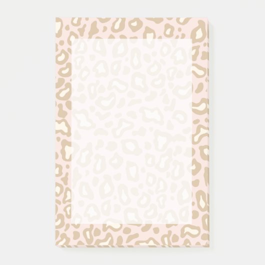 Pink Leopard Post It Notesギフト ポストイット (正面)