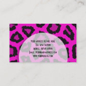 Pink Leopard Print名刺 名刺 (裏面)