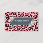 Pink Leopard Print名刺 名刺 (正面)