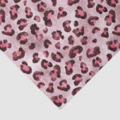 Pink Leopard Print Artistic Wild Cat Fur Texture 薄葉紙 (詳細)
