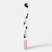 Pink Leopard Print Monogrammed Case-Mate iPhoneケース (裏面 / 右)