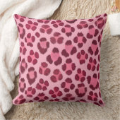 Pink Leopard Print Pattern クッション (ブランケット)