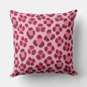 Pink Leopard Print Pattern クッション (裏面)