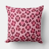 Pink Leopard Print Pattern クッション (正面)