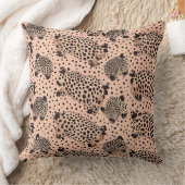 Pink Leopard Print Pattern – Chic Animal クッション (ブランケット)