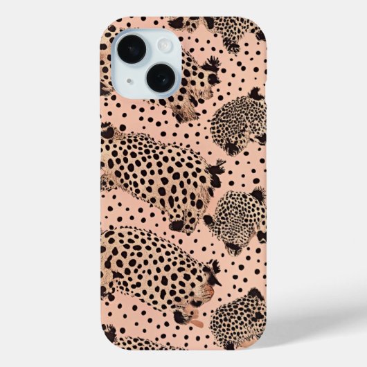 Pink Leopard Print Pattern – Chic Animal Case-Mate iPhoneケース (裏面)