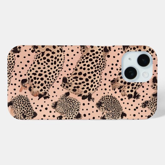 Pink Leopard Print Pattern – Chic Animal Case-Mate iPhoneケース (裏面 (横))