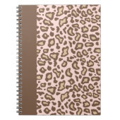 Pink Leopard School Notebook Journal Gift ノートブック (正面)