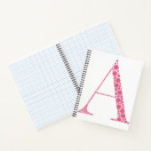 Pink Letter A Journal – Minimal Aesthetic Notebook ノートブック (内部)