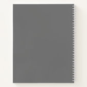 Pink Letter A Journal – Minimal Aesthetic Notebook ノートブック (裏面)