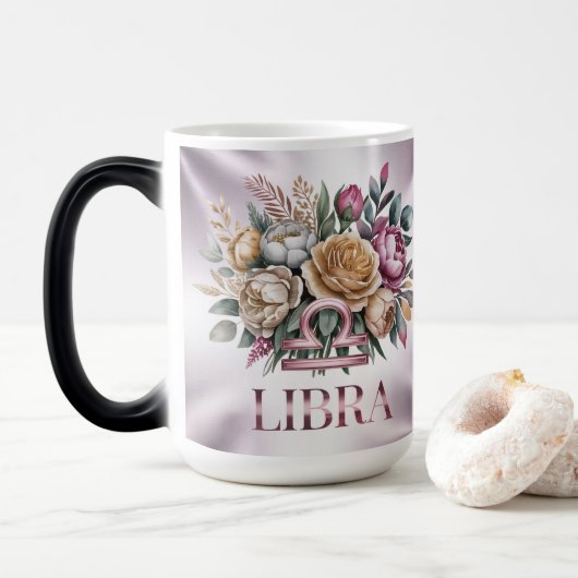 Pink Libra Glyph Lavender Morphing Mug モーフィングマグカップ (ドーナツ)