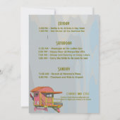 Pink Lifeguard Vibes Bachelorette Weekend 招待状 (裏面)