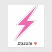 Pink Lightning Bolt Of Feminism シール (シート)
