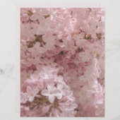 Pink lilac bloom close-up scrapbook paper (正面/裏面)