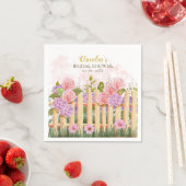 Pink Lilac Hydrangea Fresh Market Bridal Shower  スタンダードカクテルナプキン (インサイチュ)