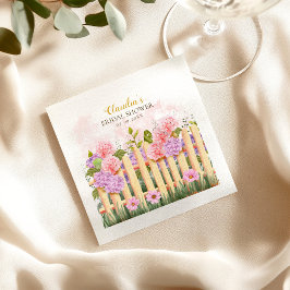 Pink Lilac Hydrangea Fresh Market Bridal Shower  スタンダードカクテルナプキン