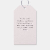 Pink lilac themed ギフトタグ (裏面)