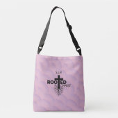 Pink Lilac Wavy Bubbles Rooted In Christ Christian クロスボディバッグ (裏面)