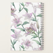 Pink Lillies Personalized Journal Notebook ノートブック (裏面)