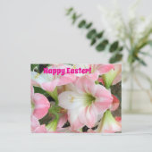 Pink Lily “Happy Easter” Postcard シーズンポストカード (スタンド正面)