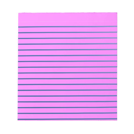 Pink Lined Notepad ノートパッド (正面)