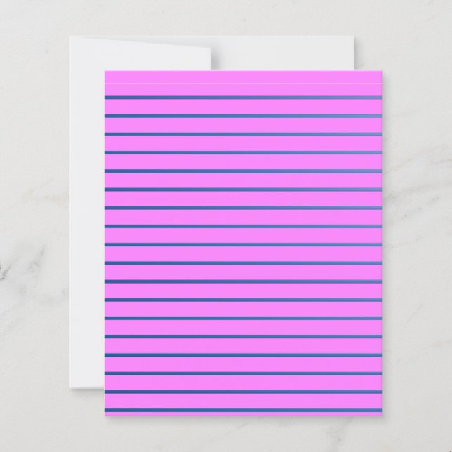 Pink Lined Paper Sheet (正面)