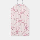 Pink Lingerie Shower Bachelorette Bridal Favor ギフトタグ (裏面)