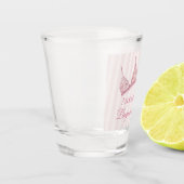 Pink Lingerie Shower Bachelorette Party Favor ショットグラス (左)