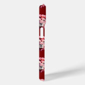 Pink Lion Head Animal Pattern Design Red  Case-Mate iPhoneケース (裏面 / 右)