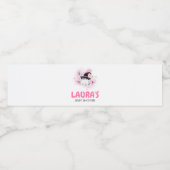 Pink Little Boo Ghost Witch Baby Shower ペットボトルラベル (シングルラベル)