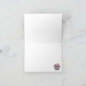 pink Little Boo Pumpkin Halloween Baby Shower  サンキューカード (内部)