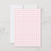 Pink Little Butterfly Baby Shower Thank You Cards  サンキューカード (裏面)