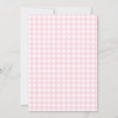 Pink Little Butterfly Baby Shower Thank You Cards  サンキューカード (裏面)
