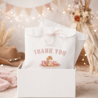 Pink Little Cowgirl Western Girl Baby Shower  フェイバーバッグ