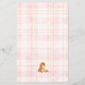 Pink Little Cowgirl Wishes For Babies Advice Card (裏面)