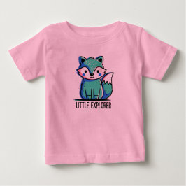 Pink Little Explorer Baby T-Shirt - Cute ベビーTシャツ