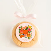 Pink Little Pumpkin Baby Shower Brunch ラウンドシール