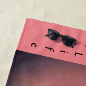 Pink Live Your Life with Zest ビーチタオル (インサイチュ)