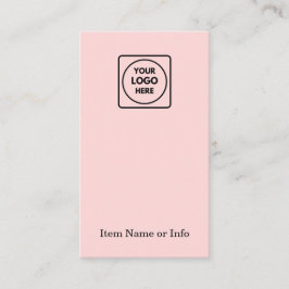 Pink Logo | Custom Modern Jewelry Earring Branding 名刺