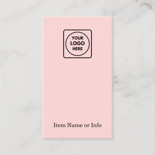 Pink Logo | Custom Modern Jewelry Earring Branding 名刺 (正面)