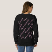 pink logo repeat blk sweatshirt スウェットシャツ (裏面フル)