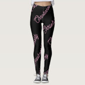 pink logo repeat Leggings レギンス (正面)