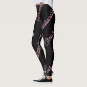 pink logo repeat Leggings レギンス (左)