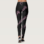 pink logo repeat Leggings レギンス (裏面)