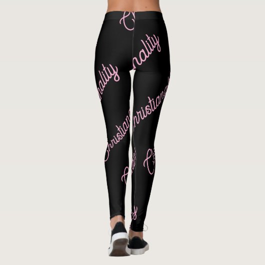 pink logo repeat Leggings レギンス (裏面)