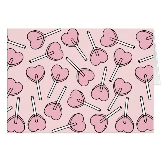 Pink Lollipops, Heart Lollipops, Lollipop Pattern (正面横)