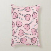 Pink Lollipops, Heart Lollipops, Lollipop Pattern アクセントクッション (正面(垂直))
