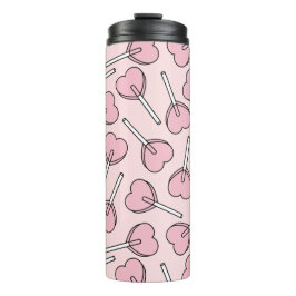 Pink Lollipops, Heart Lollipops, Lollipop Pattern タンブラー
