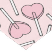 Pink Lollipops, Heart Lollipops, Lollipop Pattern テーブルクロス (アングル)